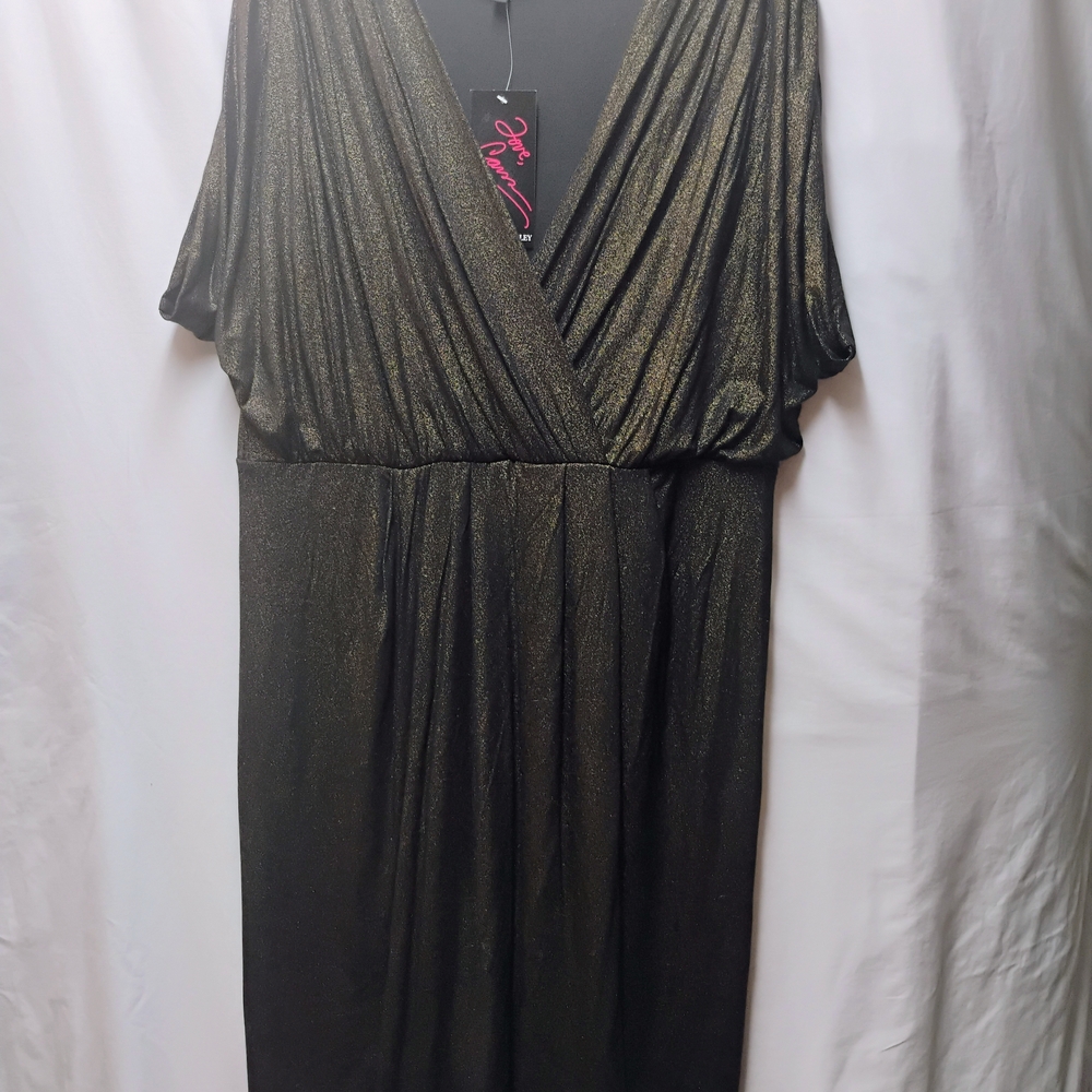 Elegant Black and Gold Women's Dress